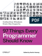Things Every Programmer Should Know Collective Wisdom From the Experts Kindle Edition by Kevlin Henney - 2010