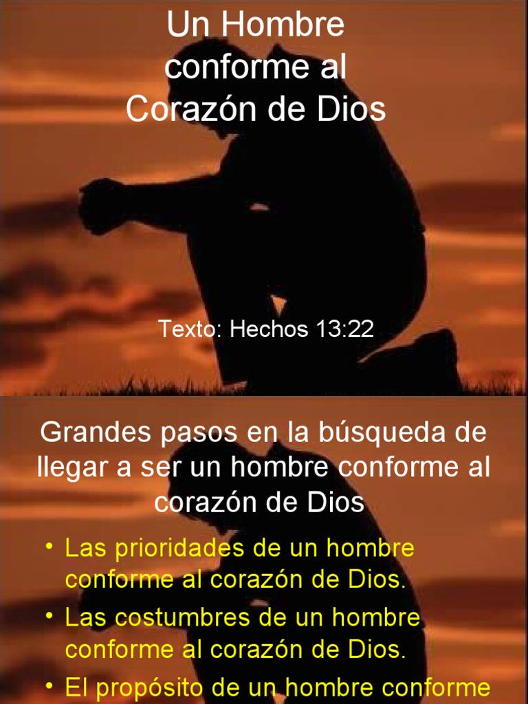 Un Hombre conforme al Corazón de Dios