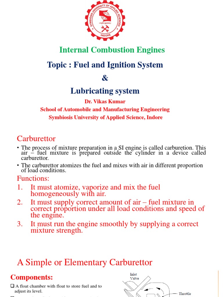 Fuel and Ignition Systems Overview | PDF | Ignition System | Fuel Injection
