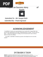 Project On Success Story of Apple: Submitted To - Mr. Sawgat Rath