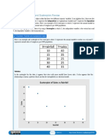 Bivariate Data and Scatterplots Review