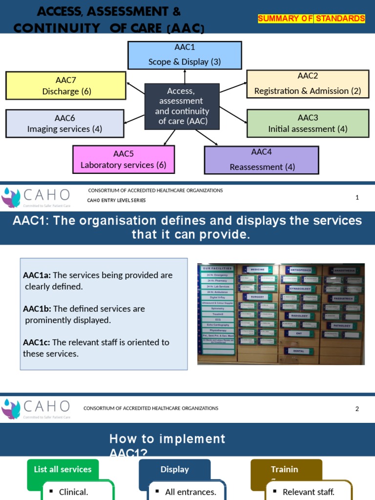 AAC Standards for Healthcare Services | PDF | Patient | Health Care