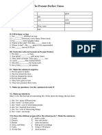 The Present Perfect Tense