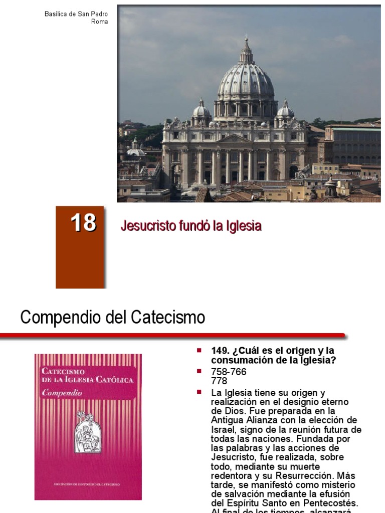 Significado y fundación de la Iglesia | PDF | Cristo (título) | Iglesia ...