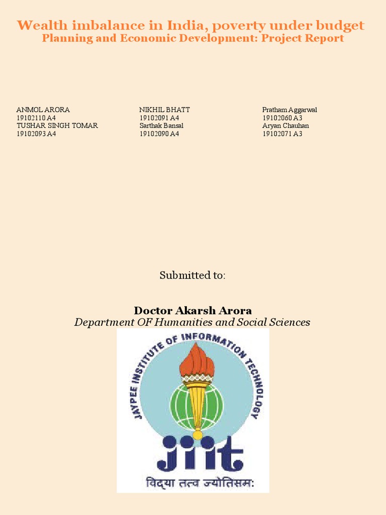 Poverty and Wealth Imbalance in India | PDF | Poverty | Poverty ...