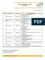 1.2 B.arch Thesis Schedule, 23 Dec 2021