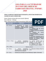 Programa de Inducción Al Proyecto SCE