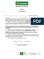 Anexo Iv Declaração: Gabinete Do Secretário