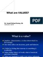 What Are VALUES?: Instructor, Val Ed