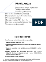 10.pravila SQL, Naredbe I Izrazi