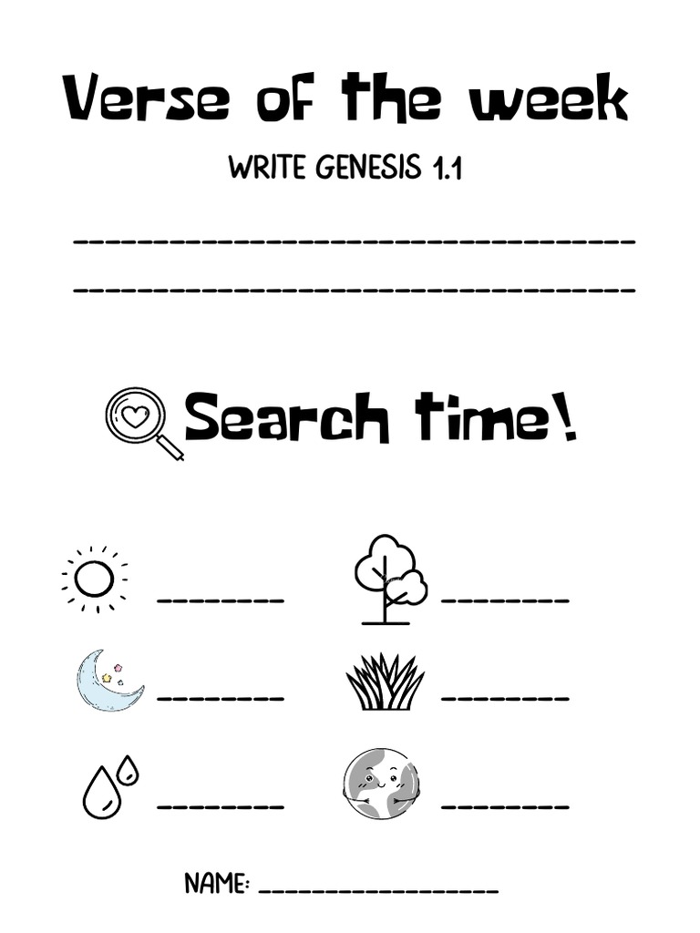 Verse of The Week PDF