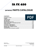 Spare Parts Catalogue: TA FX 650