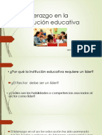 El liderazgo en la Institución educativa