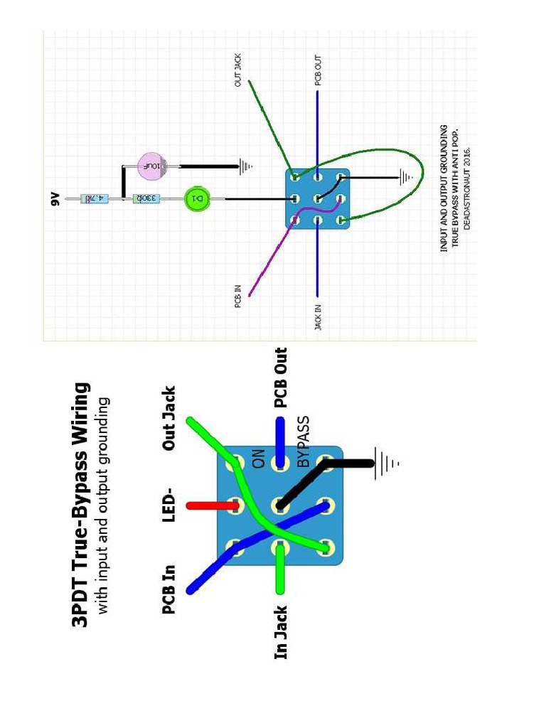 3PDT FootSwitch Wiring Grounding FX PDF