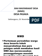 MMD Desa Pasaka membahas hasil SMD