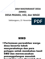 MMD Desa Pasaka, Ugi Dan Wage (23 Nov 2021)