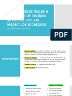 Características físicas e hidráulicas de los tipos de PPT 1