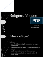 Religion. Voodoo: Form: 6th Maria Honcharuk