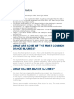 Dance Injury Risk Factors: What Are Some of The Most Common Dance Injuries?