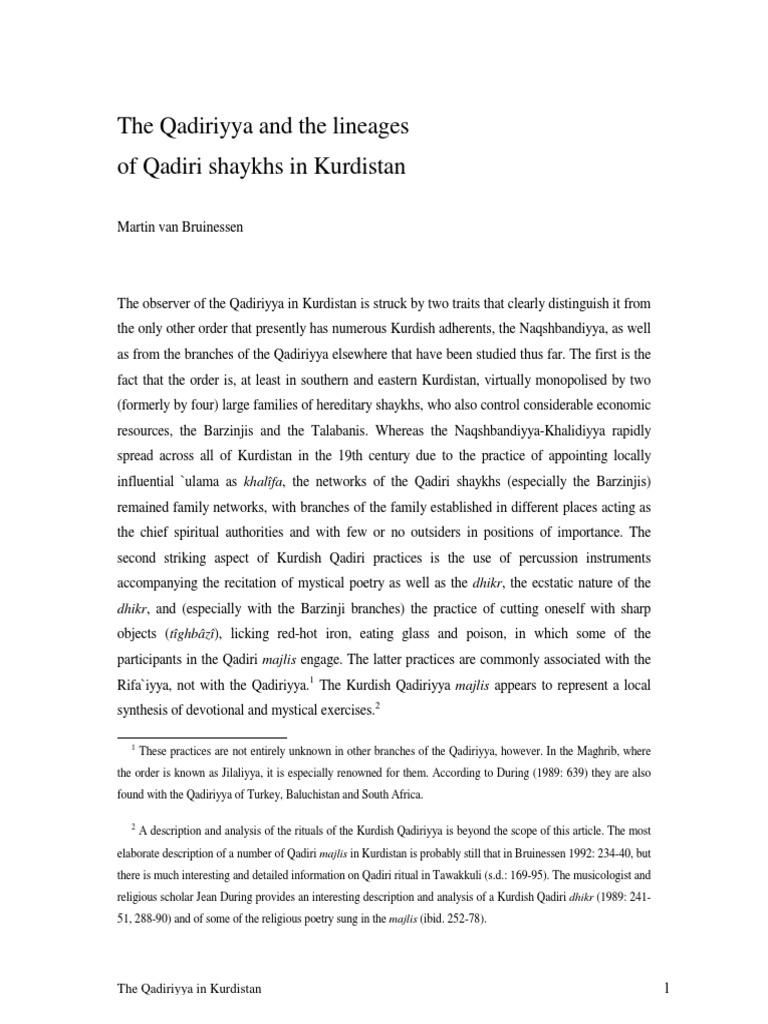the-qadiriyya-and-the-lineages-of-qadiri-shaykhs-in-kurdistan-pdf