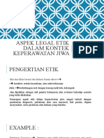 Aspek Legal Etik Dalam Kontek Keperawatan Jiwa