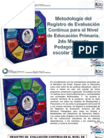 Nivel de Educación Primaria, Registro de Evaluación Continua, 2do Momento Pedagógico Periodo 2021-2022