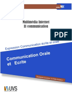 Expression Communication Écrite Et Orale