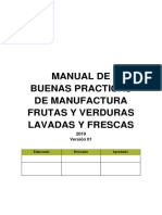 BPM Frutas y Verduras Lavadas y Frescas