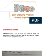 Coin Change Problem - Greedy Algorithm