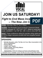 Rally Against Mass Incarceration - the New Jim Crow