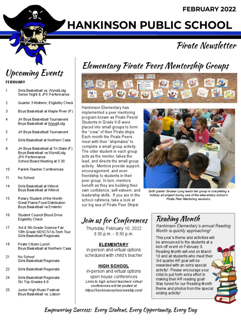Hankinson Public School Pirate Newsletter PDF Vocational Education