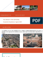URBANISMO VI El Diseño Urbano CICLO II 2020