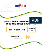 Mathematics: Whole Brain Learning System Outcome-Based Education