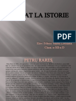 Referat La Istorie