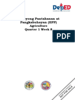 Ekasyong Pantahanan at Pangkabuhayan (EPP) : Agriculture Quarter 1 Week 8