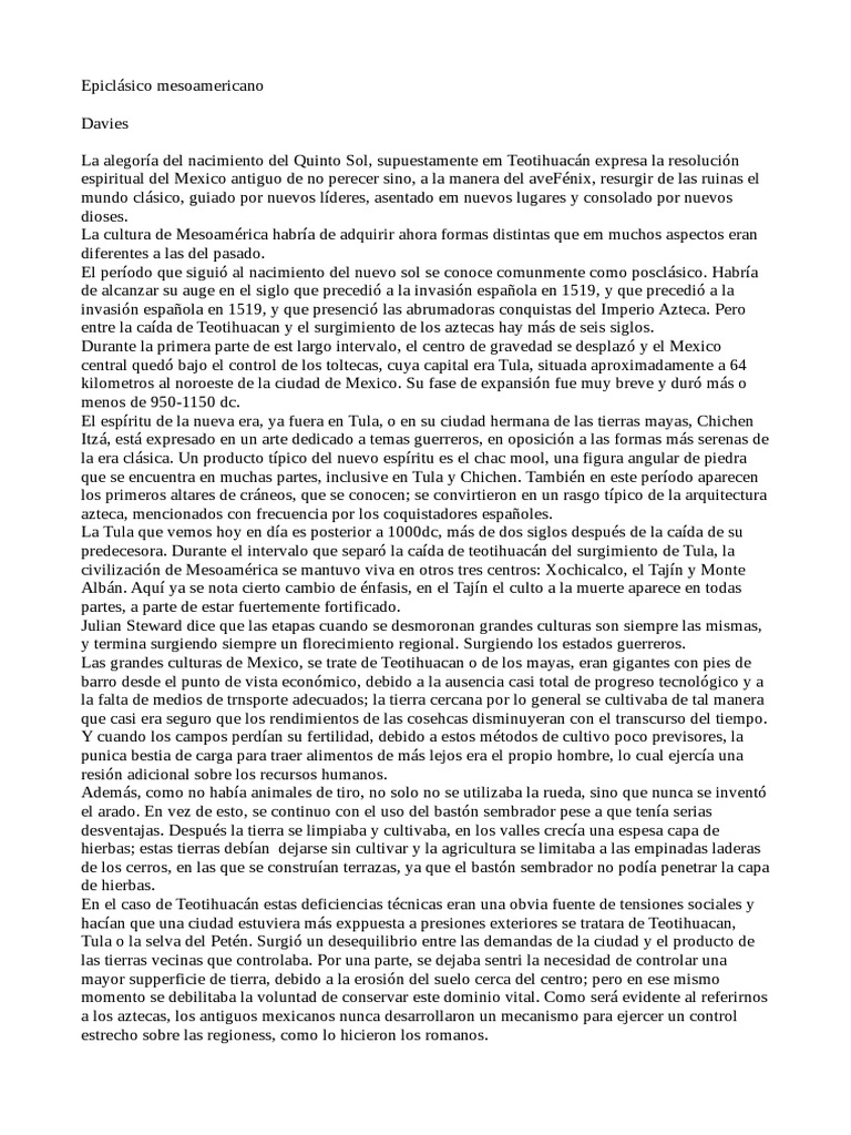Epiclasico PDF Mesoamérica México
