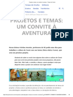 Projetos e Temas_ Um Convite à Aventura - Tempo de Creche