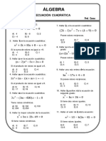 Problemas Propuestos de Ecuacion Cuadratica PRE-U Ccesa007