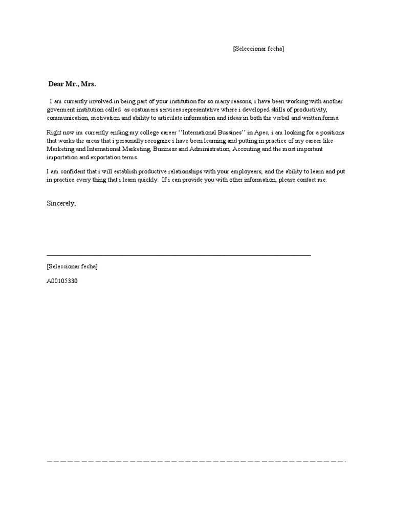 Letter | PDF