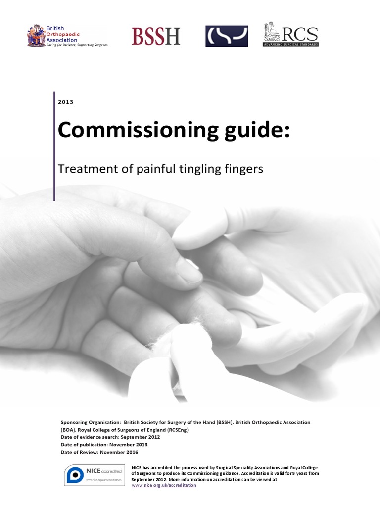 Treatment of Painful Tingling Fingers Commissioning Guide PDF