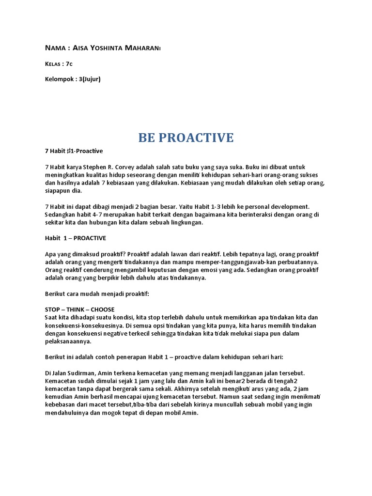 WORD Tugas Matriks Shinta 7C | PDF | Pengembangan Diri