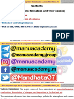 Lec - 01 (Vehicle Emissions and Their Causes) : Problems Due To Emissions Emission Its Types & Reason of Emission