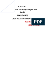 CSE-3501 Information Security Analysis and Audit ELA (L9+L10) Digital Assignment-1