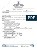 Second Summative Test Science 7 For PRINTING