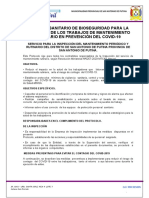 Protocolo de Bioseguridad - Ing. Fredy Romero Mozo