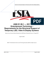 ANSI E1.50-1 2017 Entertainment Technology - Requirements For The Structural Support of Temporary LED, Video & Display Systems