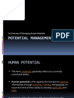 Potential Management: An Overview of Managing Human Potential