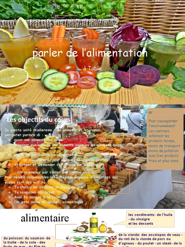 Alimentation Saine et Habitudes Alimentaires | PDF | Préparation de ...