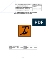 SST-PR03-11 Procedimiento de Mantenimiento Maquinas