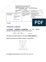 DECIMO TRIGONOMETRIA Guia1 p1 Función Cuadrática